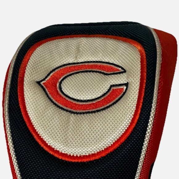 CHICAGO BEARS NFL GOLF CLUB #1 DRIVER HEADCOVER BLUE / ORANGE WOOD CLUB COVER - Picture 6 of 10
